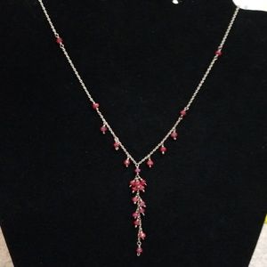 Cascading Garnet and 925 Sterling